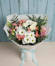 Букет цветов из:  Розы, Лизиантусы и Хризантемы в Николаевке