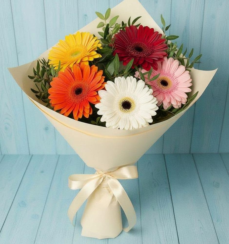 Букет цветов из: Герберы в Николаевке