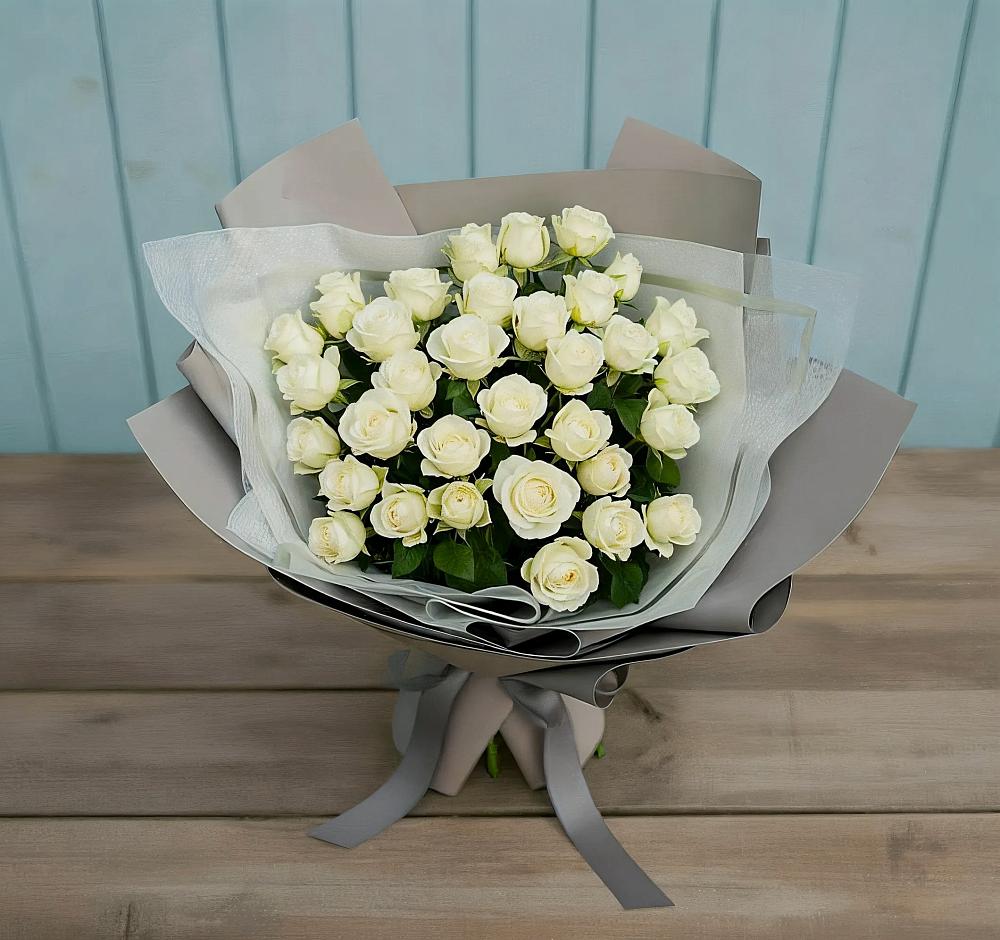 Букет Белоснежная нежность в Николаевке