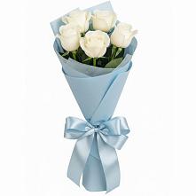 Букет 5 Белых роз Проуд #REPLACE_PRED# Николаевке