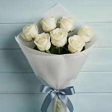 Букет 7 Белых роз Эдлесс Лав #REPLACE_PRED# Николаевке