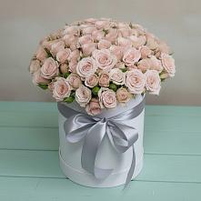 Цветочная композиция из Розы в шляпной коробке #REPLACE_PRED# Николаевке