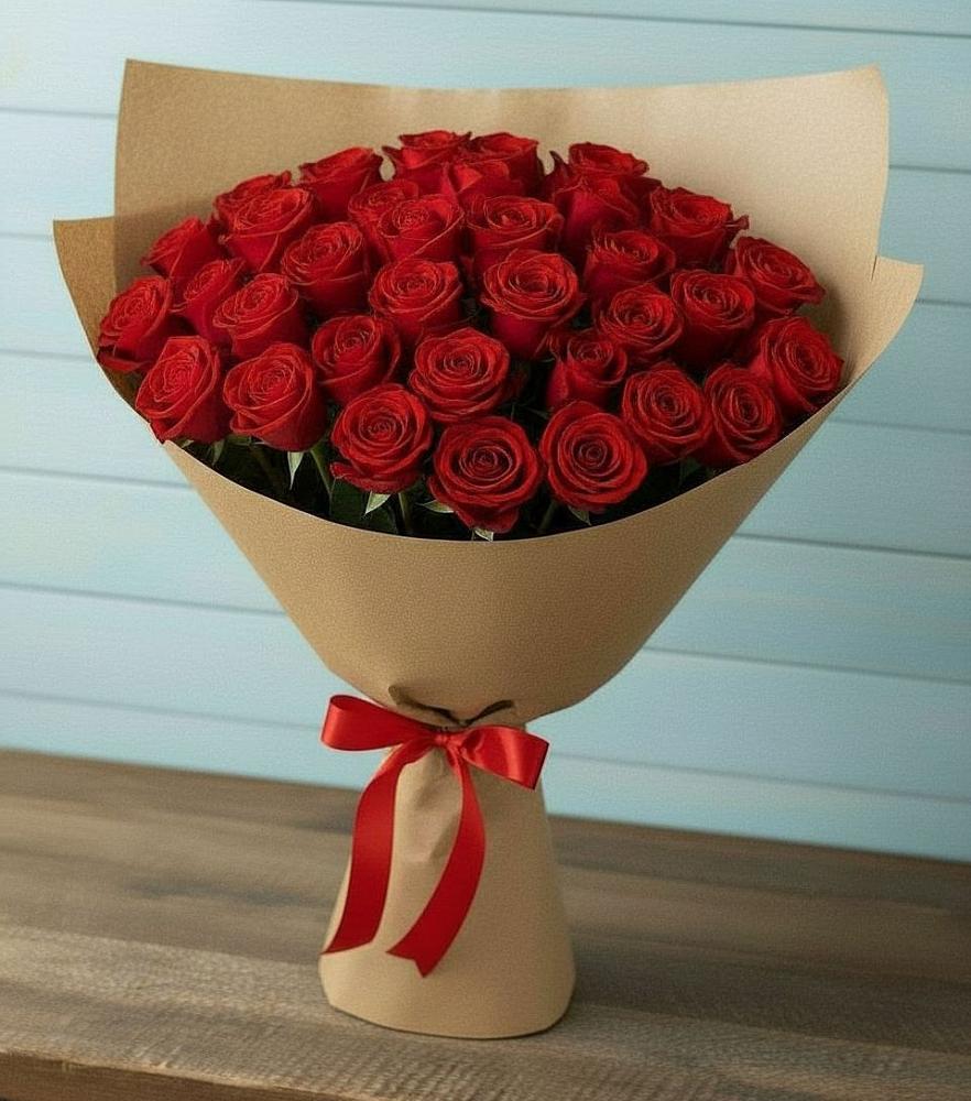 Букет Красные розы Милано в Николаевке