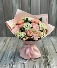 Букет цветов из:  Гвоздики, Розы и Хризантемы в Николаевке