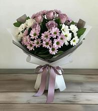 Букет цветов из:  Хризантемы и Розы в Николаевке