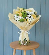 Букет цветов из:  Хризантемы и Розы #REPLACE_PRED# Николаевке