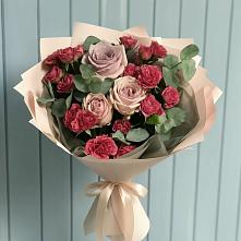 Букет цветов из:  Гвоздики и Розы #REPLACE_PRED# Николаевке