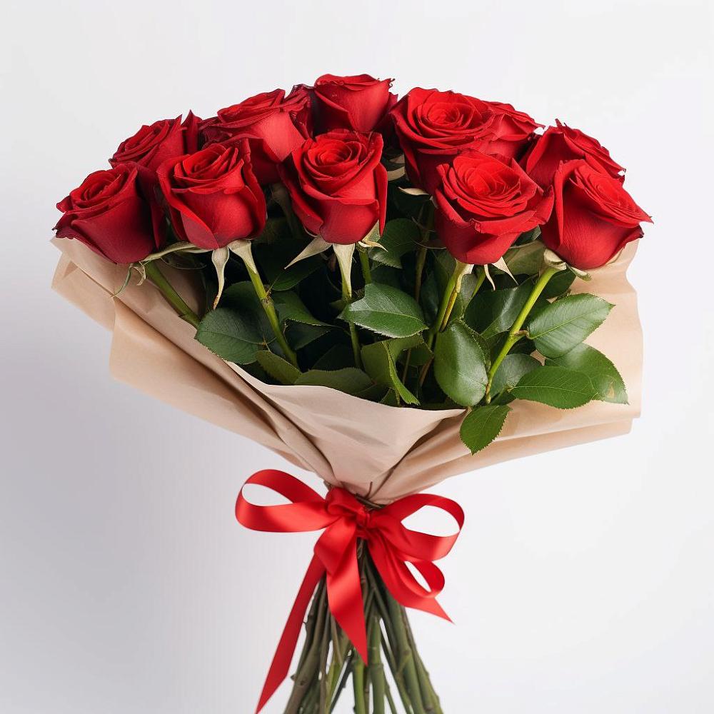 Букет 11 Красных роз Эдлесс Лав в Николаевке