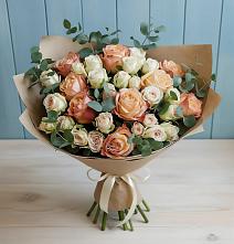 Букет цветов из:  Альстромерии и Розы #REPLACE_PRED# Николаевке